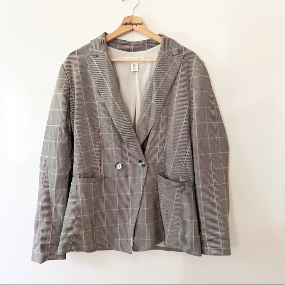 Rachel Zoe Oversized Plaid Blazer - Picture 1 of 9